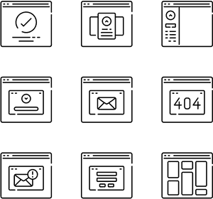 Web Site Wireframe - Wireframe Icons, HD Png Download PNG image with transparent background