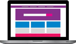 Webpage Layout Graphicon Laptop PNG Image