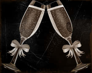 Wedding Champagne Toast PNG image with transparent background