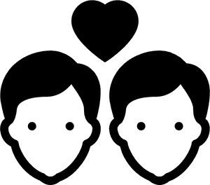Gay Marriage Filled Icon Clipart , Png Download - Same Sex Marriage Png, Transparent Png PNG with transparent background