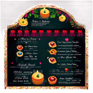 Wedding Menu Design PNG 05242024 PNG image with transparent background