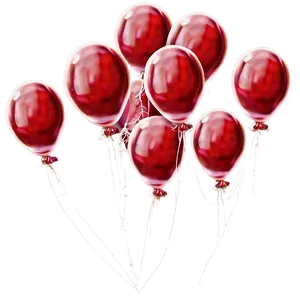 Wedding Red Balloons Png Elr PNG Image