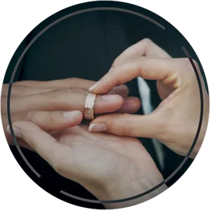 Wedding Ring Exchange Ceremony PNG Image