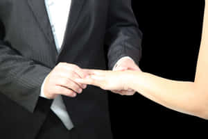 Wedding Ring Exchange Close Up PNG image with transparent background