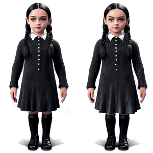 Wednesday Addams Character Art PNG 05232024 PNG image with transparent background