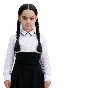 Wednesday Addams School Uniform PNG aul PNG image with transparent background