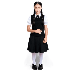 Wednesday Addams School Uniform PNG ica33 PNG image with transparent background