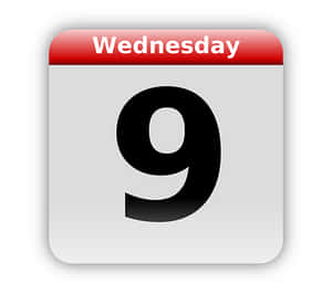 Wednesday Calendar Icon PNG image with transparent background