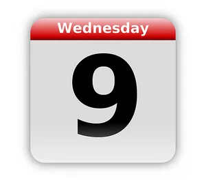 Wednesday Calendar Icon PNG Image