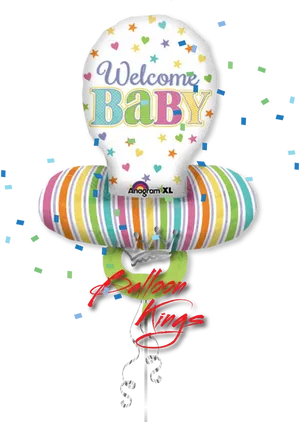 Welcome Baby Balloon Celebration PNG Image