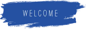 Welcome Sign Brushstroke Background PNG Image