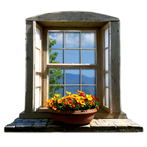 Welcoming Cottage Window PNG 96 PNG