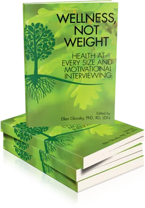 Wellness Not Weight Book Stack PNG Image