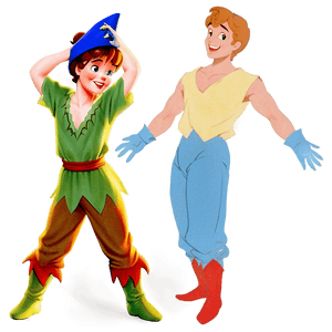 Wendy and Peter Pan PNG iba PNG image with transparent background