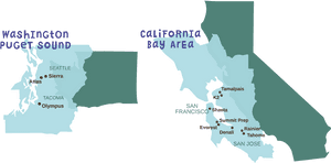West Coast Summit Prep Map PNG image with transparent background
