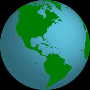 Western Hemisphere Globe View PNG image with transparent background