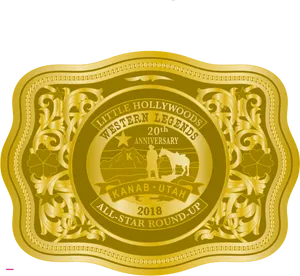 Western Legends Belt Buckle2018 PNG Image