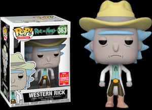 Western Rick Funko Pop PNG image with transparent background