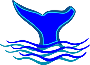 Whale Tail Graphic PNG Image