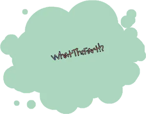 What The Fart Cloud Graphic PNG Image