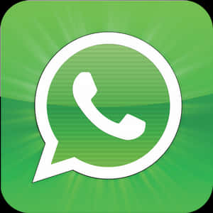 Whats App Logo Green Background PNG with transparent background