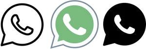 Whats App Logo Trio Banner PNG Image