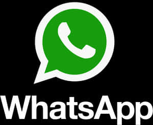 Whats App Logoon Black Background PNG with transparent background