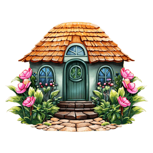 Whimsical Garden Cottage PNG vhi6 PNG
