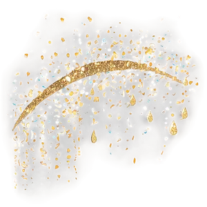 Whimsical Gold Sparkle Rain Png Nts50 PNG Image