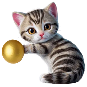 Whimsical Kitten Png Npc66 PNG Image