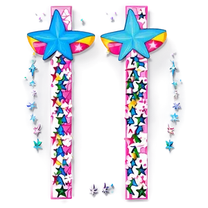 Whimsical Star Art Png Frd42 PNG Image