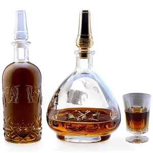 Whiskey Bottle With Glass Png 06212024 PNG Image