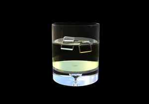 Whiskey Glass With Ice Cubes PNG