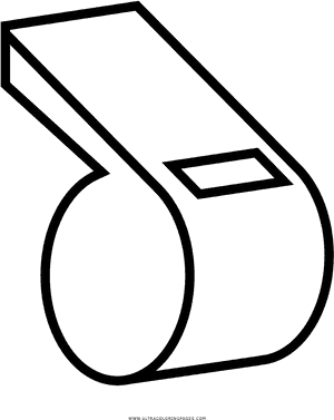 Transparent Whistle Png - Whistle Coloring Page, Png Download PNG