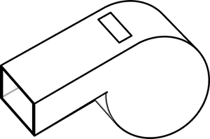 Whistle, Referee, Game, Sports, Blow, Football, Soccer - Whistle Black And White, HD Png Download PNG image with transparent background