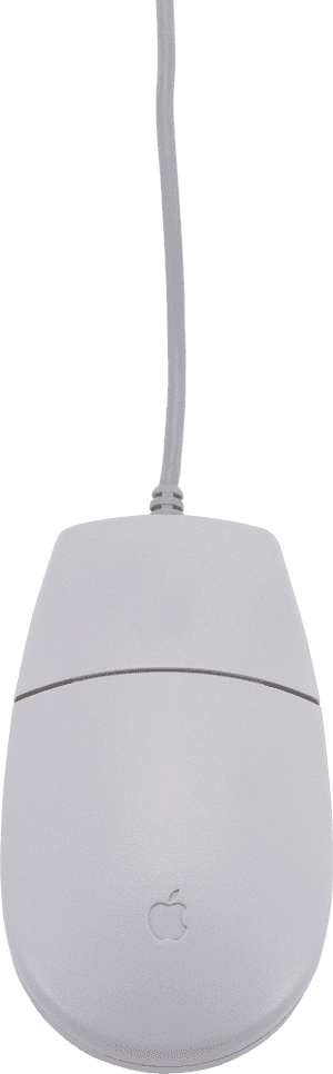 White Apple Computer Mouse PNG