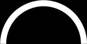 White Arc Black Background PNG image with transparent background
