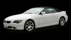 White B M W Convertible Side View PNG image with transparent background