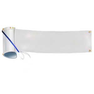 White Banner For Announcement Png Bqm50 PNG Image