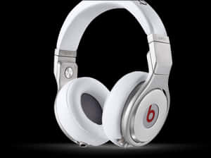 White Beats Headphones Product Shot PNG image with transparent background