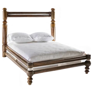 White Bed B PNG Image