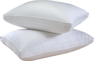 White Bed Pillows Stacked PNG Image