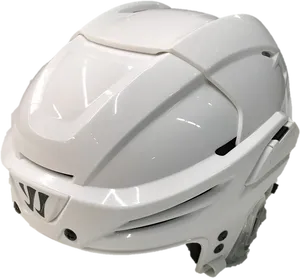 White Bicycle Helmet Side View PNG Image