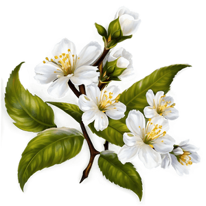 White Blossom Flower PNG ynp11 PNG image with transparent background