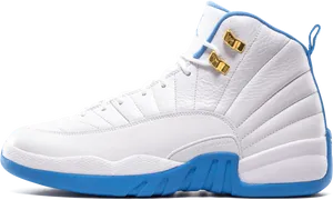 White Blue Air Jordan Sneaker PNG Image