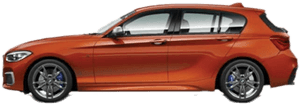 White Bmw Png Clipart Background - Bmw 1 Series Orange, Transparent Png PNG image with transparent background