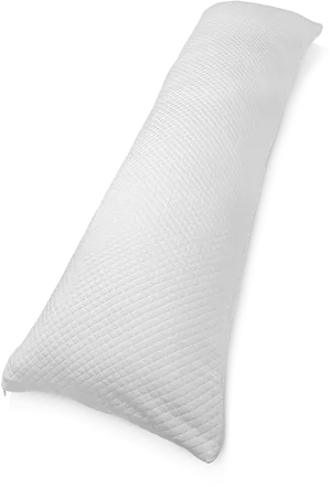 White Body Pillowon Black Background PNG Image