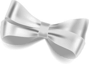 Bow Tie Butterfly White Ribbon - White Bow Tie Png, Transparent Png PNG