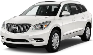 White Buick S U V Profile View PNG Image