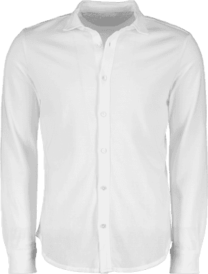 White Button Up Dress Shirt PNG image with transparent background